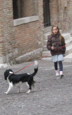 Italijanski kuža z gospodarico